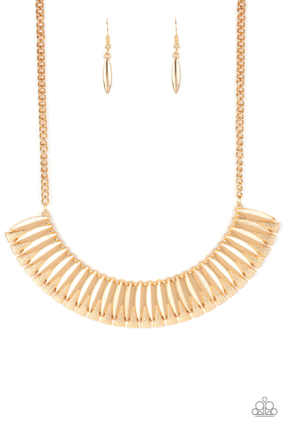 Paparazzi Jewelry My Main MANE - Gold Necklace - Pure Elegance by Kym