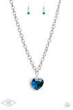 Paparazzi Accessories Flirtatiously Flashy - Blue Necklace - Pure Elegance by Kym