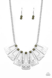 Paparazzi Accessories Terra Takeover Green Necklace - Pure Elegance by Kym