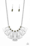 Paparazzi Accessories Terra Takeover Green Necklace - Pure Elegance by Kym