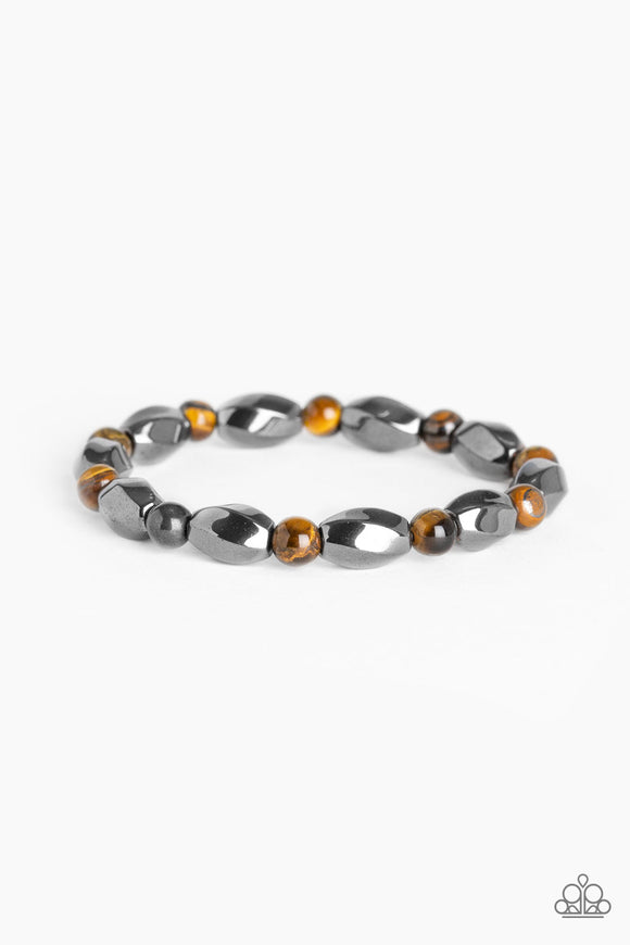 Paparazzi Accessories To Each Their Own Brown Bracelet - Pure Elegance by Kym