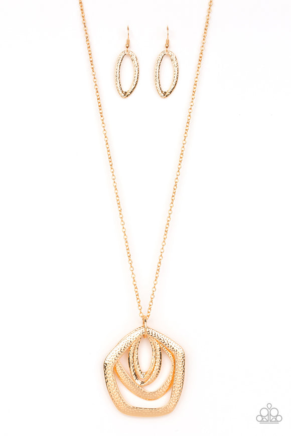 Paparazzi Accessories Urban Artisan - Gold Necklace - Pure Elegance by Kym