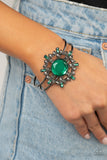 Paparazzi Accessories Elaborate Elegance Green Bracelet - Pure Elegance by Kym