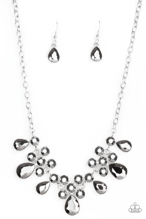 Paparazzi Accessories Debutante Drama Silver Necklace - Pure Elegance by Kym