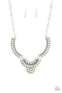 Paparazzi Jewelry Omega Oasis - White Necklace - Pure Elegance by Kym