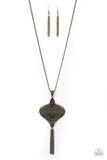 Paparazzi Accessories Rural Remedy Brass Necklace - Pure Elegance by Kym