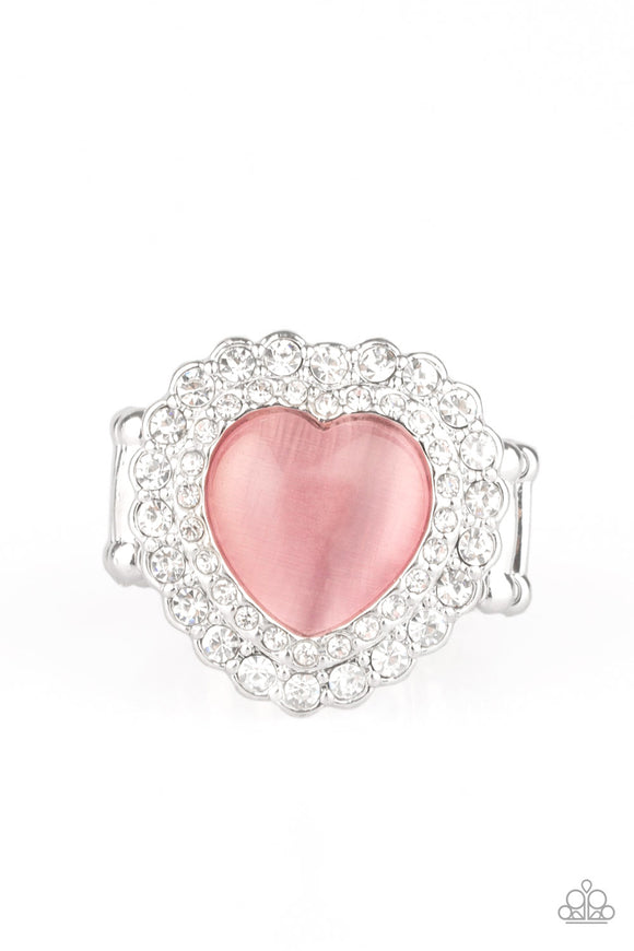 Paparazzi Accessories Lovely Luster Pink Ring - Pure Elegance by Kym