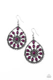 Paparazzi Accessories Free To Roam Purple Earrings - Pure Elegance by Kym