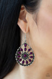 Paparazzi Accessories Free To Roam Purple Earrings - Pure Elegance by Kym