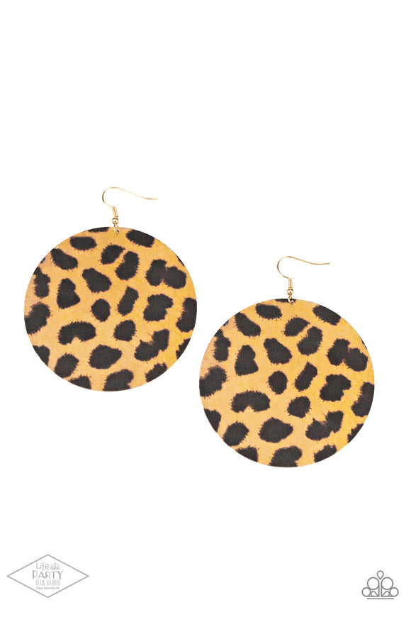 Paparazzi Accessories Doing GRR-eat Brown Earring - Pure Elegance by Kym