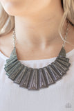 Paparazzi Accessories Metro Mane Silver Necklace - Pure Elegance by Kym