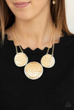 Paparazzi Accessories Gladiator Glam Gold Necklace - Pure Elegance by Kym