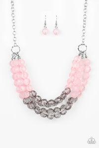 Paparazzi Accessories Summer Ice Pink Necklace - Pure Elegance by Kym