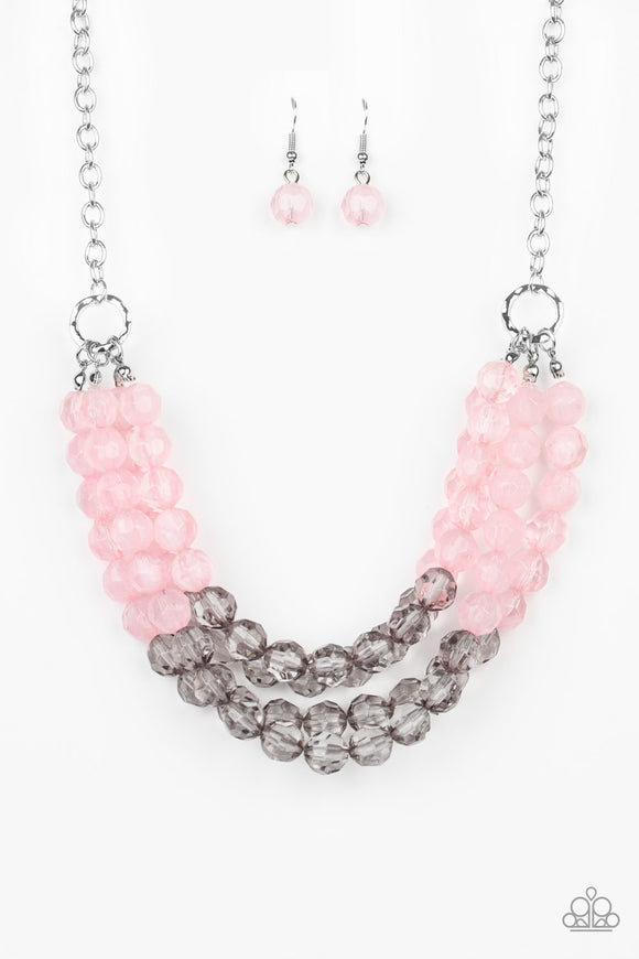 Paparazzi Accessories Summer Ice Pink Necklace - Pure Elegance by Kym