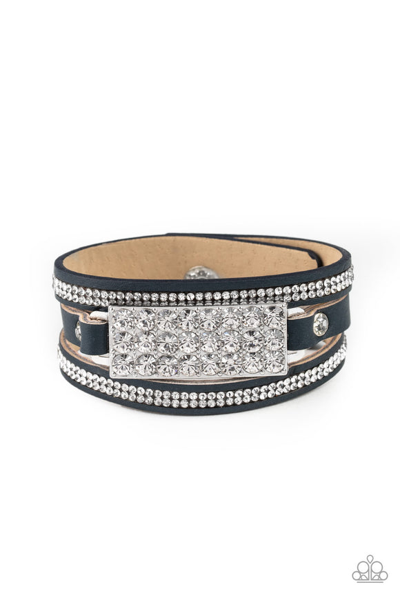 Paparazzi Accessories Shockingly Sparkly Blue Bracelet - Pure Elegance by Kym