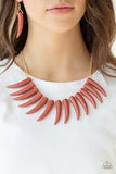 Paparazzi Accessories Tusk Tundra Brown Necklace - Pure Elegance by Kym