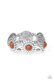Paparazzi Accessories Bountiful Blossoms Brown Bracelet - Pure Elegance by Kym