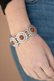 Paparazzi Accessories Bountiful Blossoms Brown Bracelet - Pure Elegance by Kym