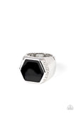 Paparazzi Jewelry HEX Out - Black Ring - Pure Elegance by Kym