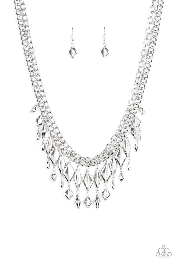Paparazzi Jewelry Trinket Trade - Silver Necklace - Pure Elegance by Kym