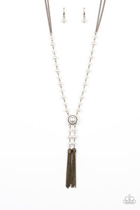 Paparazzi Accessories Vintage Diva Brass Necklace - Pure Elegance by Kym
