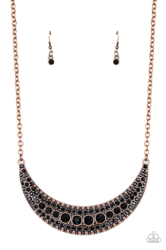 Paparazzi Accessories Moon Child Magic Copper Necklace - Pure Elegance by Kym