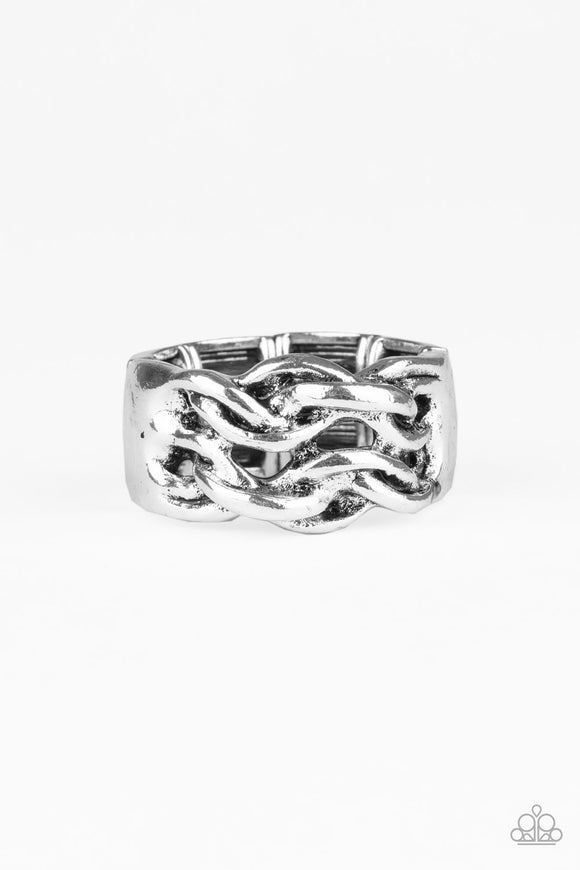 Paparazzi Accessories Well-Oiled Machine Silver Ring - Pure Elegance by Kym