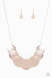 Paparazzi Jewelry RADIAL Waves - Rose Gold Necklace - Pure Elegance by Kym