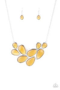 Paparazzi Accessories Iridescently Irresistible Yellow Necklace - Pure Elegance by Kym