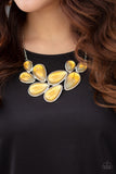 Paparazzi Accessories Iridescently Irresistible Yellow Necklace - Pure Elegance by Kym