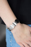 Paparazzi Accessories Industrial Influencer - Silver Bracelet - Pure Elegance by Kym