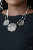 Paparazzi Accessories Gladiator Glam Silver Necklace - Pure Elegance by Kym