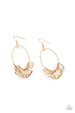 Paparazzi Accessories Halo Effect Gold Earrings - Pure Elegance by Kym