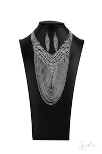 Paparazzi Accessories Zi Collection 2020 Defiant Silver Necklace - Pure Elegance by Kym