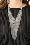 Paparazzi Accessories Zi Collection 2020 Defiant Silver Necklace - Pure Elegance by Kym