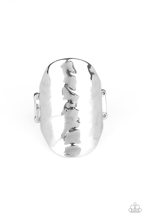 Paparazzi Accessories Revamped Ripple Silver Ring - Pure Elegance by Kym