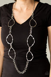 Paparazzi Accessories Abstract Artifact Silver Necklace - Pure Elegance by Kym