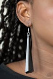 Paparazzi Accessories Break the Ice Black Earrings - Pure Elegance by Kym