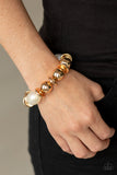 Paparazzi Accessories Big League Luster Gold Bracelet - Pure Elegance by Kym