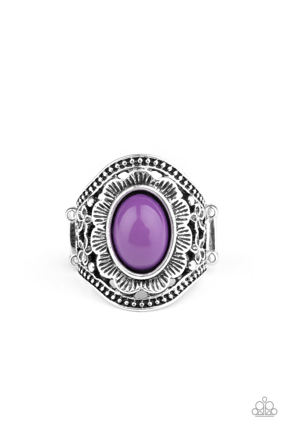 Paparazzi Accessories Garden Tranquility Purple Ring - Pure Elegance by Kym