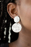Paparazzi Accessories Relic Ripple Silver Clip On Earring - Pure Elegance by Kym