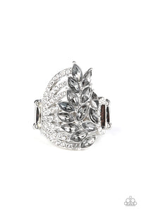 Paparazzi Accessories Clear-Cut Cascade Silver Ring - Pure Elegance by Kym