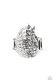 Paparazzi Accessories Clear-Cut Cascade Silver Ring - Pure Elegance by Kym