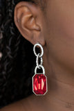 Paparazzi Accessories Superstar Status Red Earrings - Pure Elegance by Kym