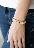 Paparazzi Accessories Easy On The ICE Gold Bracelet - Pure Elegance by Kym
