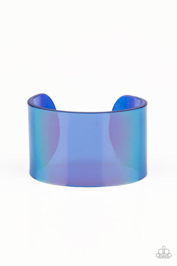 Paparazzi Accessories Holographic Aura Blue Bracelet - Pure Elegance by Kym