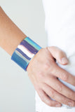Paparazzi Accessories Holographic Aura Blue Bracelet - Pure Elegance by Kym