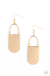 Paparazzi Accessories Resort Relic Gold Earrings - Pure Elegance by Kym