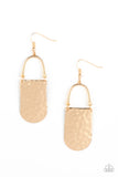 Paparazzi Accessories Resort Relic Gold Earrings - Pure Elegance by Kym
