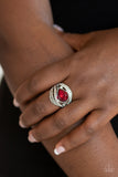 Paparazzi Accessories Stepping Up the Glam Red Ring - Pure Elegance by Kym